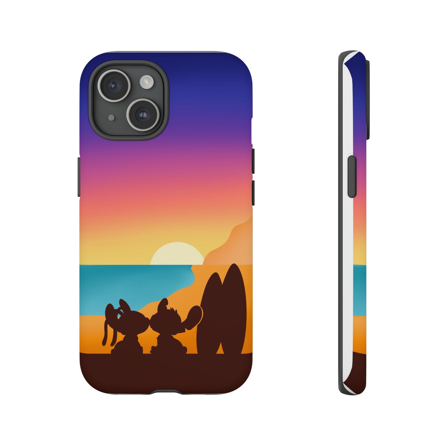 Ohana Case / Stitch Sunset Phone Case / Phone Cases / Iphone Cases / Tough Cases