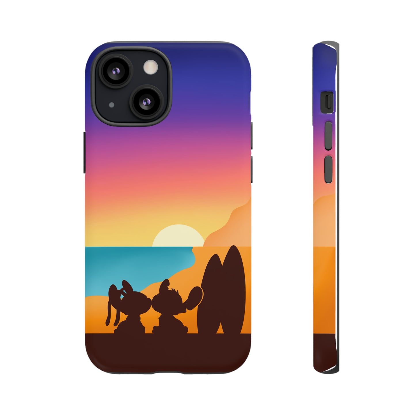 Ohana Case / Stitch Sunset Phone Case / Phone Cases / Iphone Cases / Tough Cases